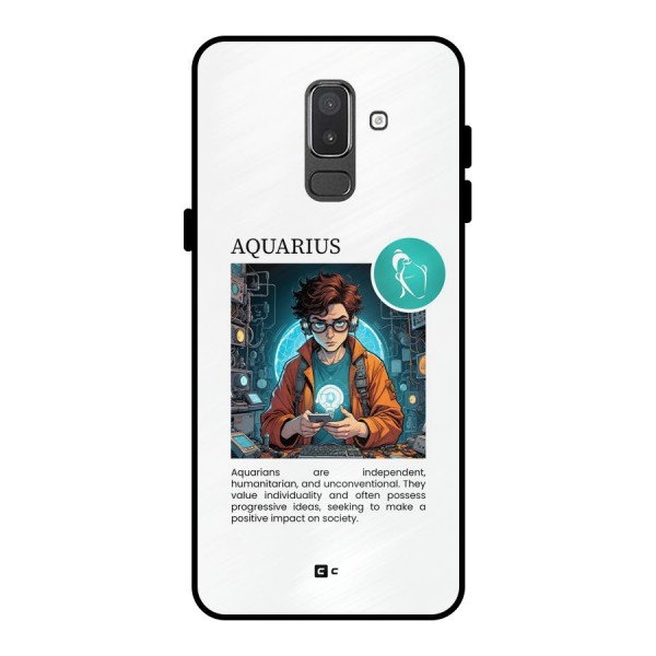 Admire Aquarius Metal Back Case for Galaxy On8 (2018)