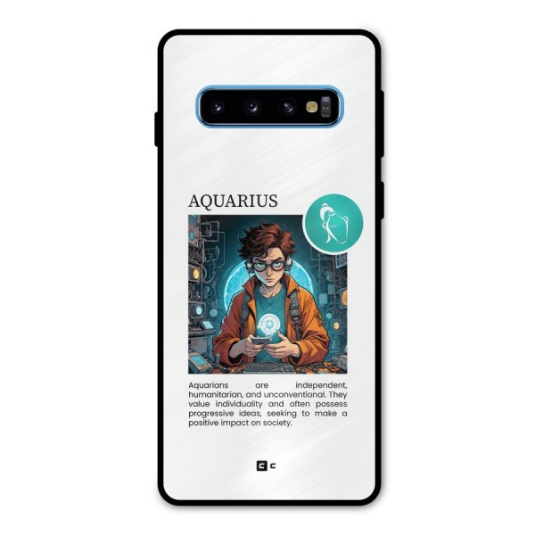 Admire Aquarius Metal Back Case for Galaxy S10