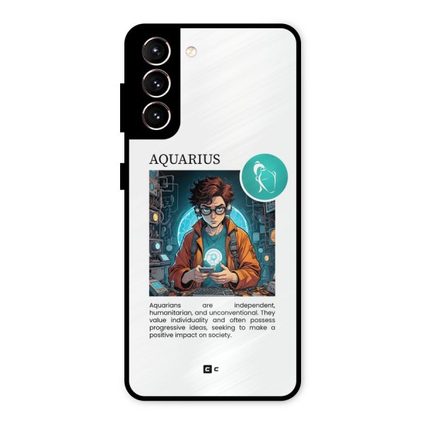 Admire Aquarius Metal Back Case for Galaxy S21 5G