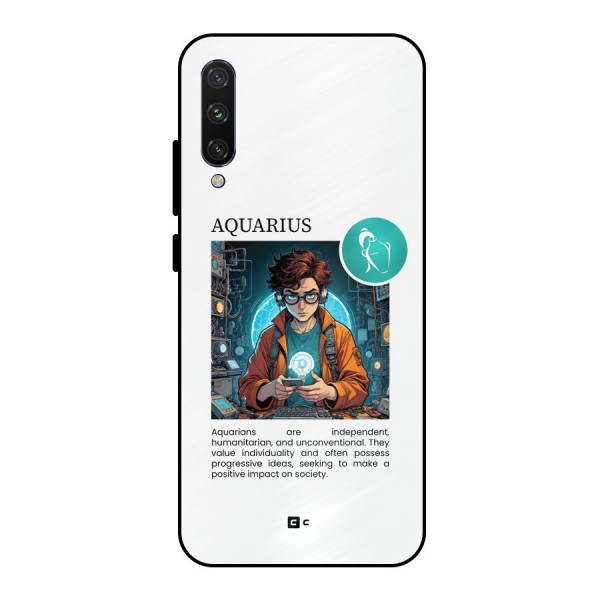 Admire Aquarius Metal Back Case for Mi A3