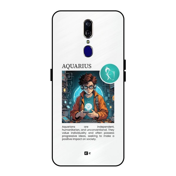 Admire Aquarius Metal Back Case for Oppo F11