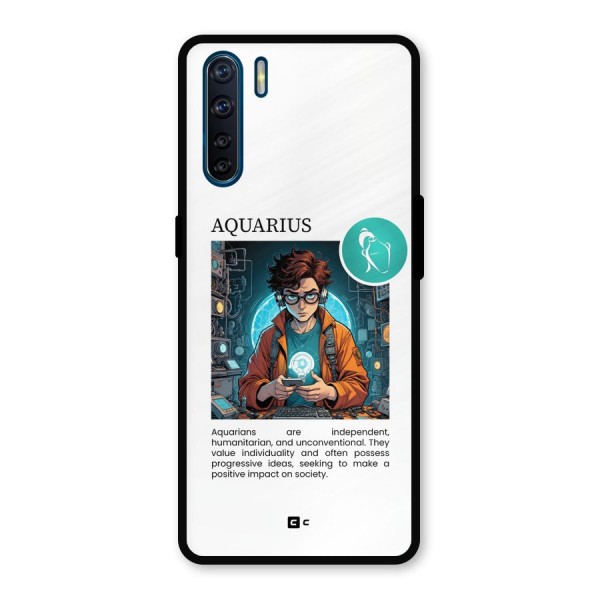 Admire Aquarius Metal Back Case for Oppo F15