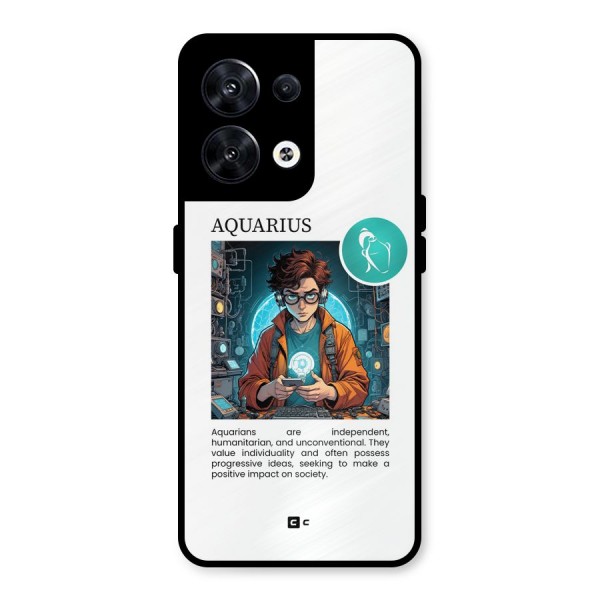 Admire Aquarius Metal Back Case for Oppo Reno8 5G