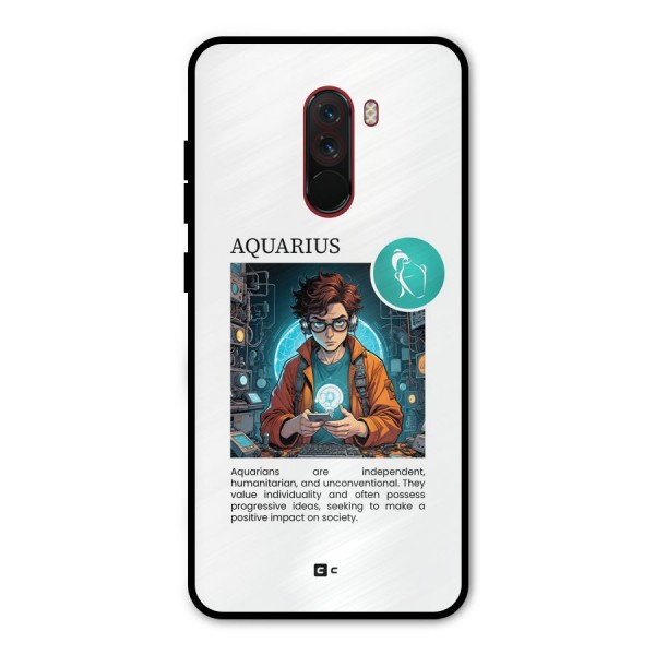 Admire Aquarius Metal Back Case for Poco F1