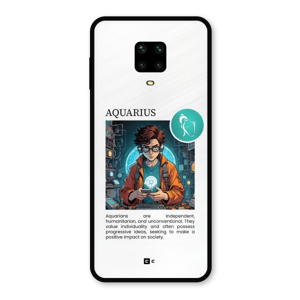 Admire Aquarius Metal Back Case for Poco M2