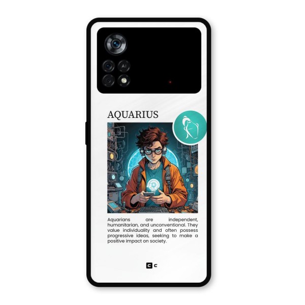 Admire Aquarius Metal Back Case for Poco X4 Pro 5G