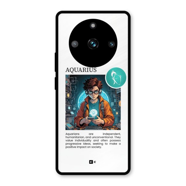 Admire Aquarius Metal Back Case for Realme 11 Pro Plus