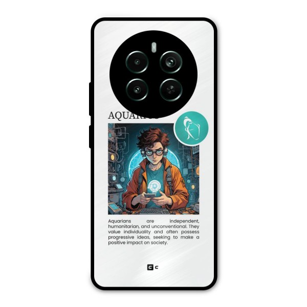 Admire Aquarius Metal Back Case for Realme 12 Plus