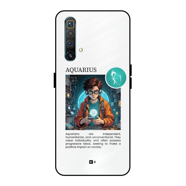 Admire Aquarius Metal Back Case for Realme X3 SuperZoom