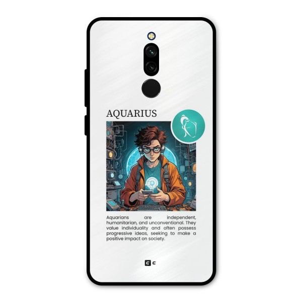 Admire Aquarius Metal Back Case for Redmi 8