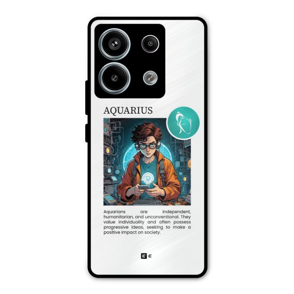 Admire Aquarius Metal Back Case for Redmi Note 13 Pro 5G