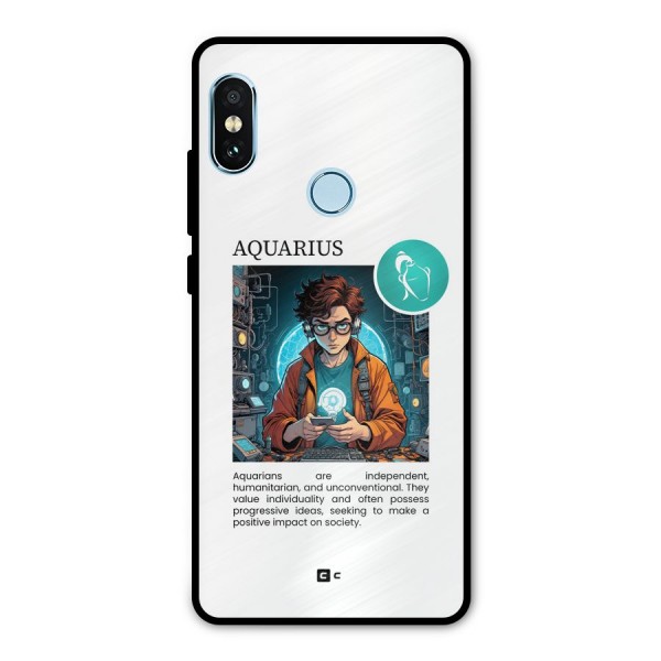 Admire Aquarius Metal Back Case for Redmi Note 5 Pro