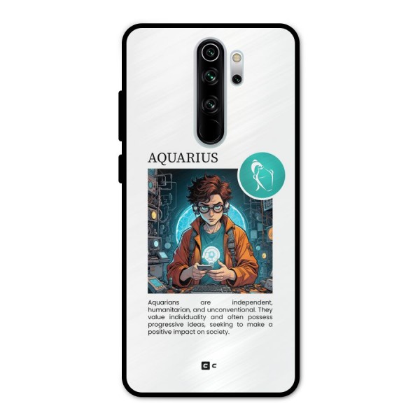 Admire Aquarius Metal Back Case for Redmi Note 8 Pro