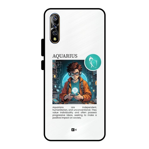 Admire Aquarius Metal Back Case for Vivo S1