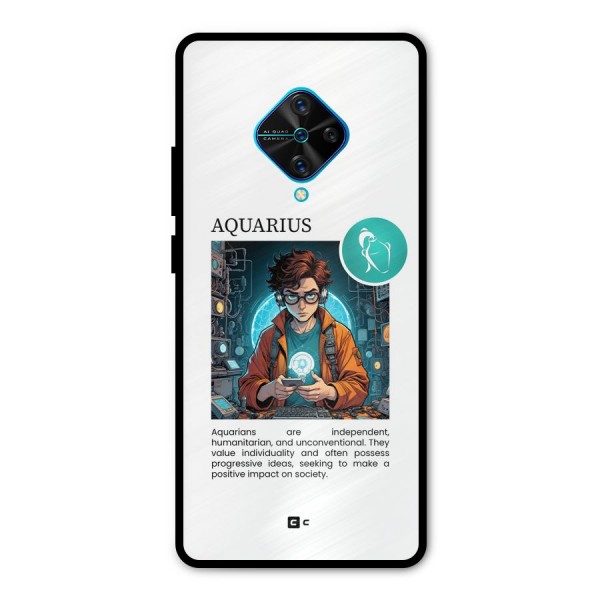 Admire Aquarius Metal Back Case for Vivo S1 Pro