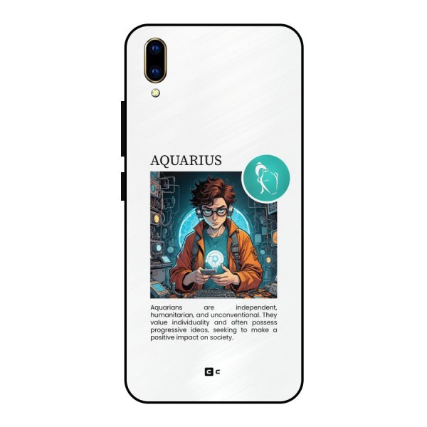 Admire Aquarius Metal Back Case for Vivo V11 Pro