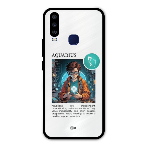 Admire Aquarius Metal Back Case for Vivo V17