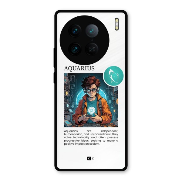 Admire Aquarius Metal Back Case for Vivo X90 Pro