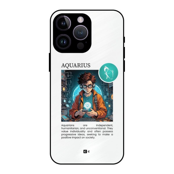 Admire Aquarius Metal Back Case for iPhone 14 Pro Max