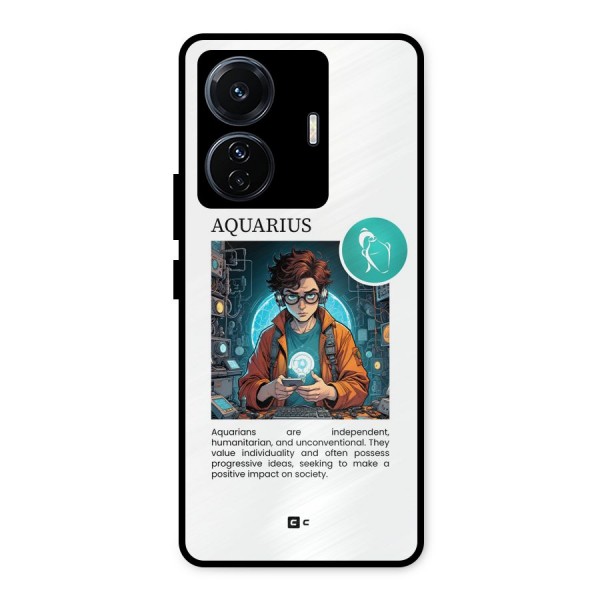 Admire Aquarius Metal Back Case for iQOO Z6