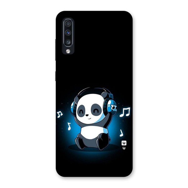 Adorable Panda Enjoying Music Back Case for Galaxy A70