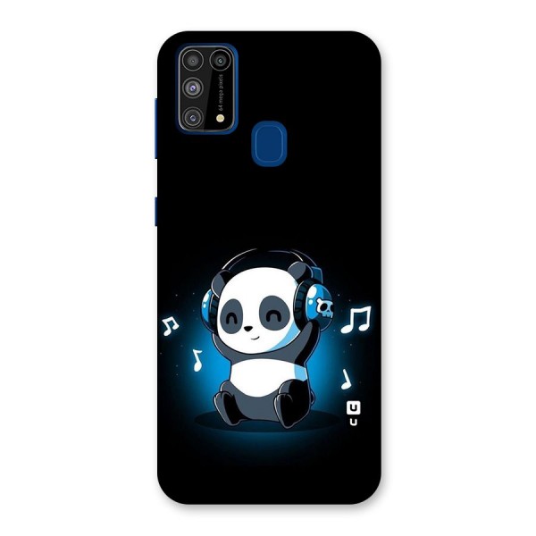 Adorable Panda Enjoying Music Back Case for Galaxy F41