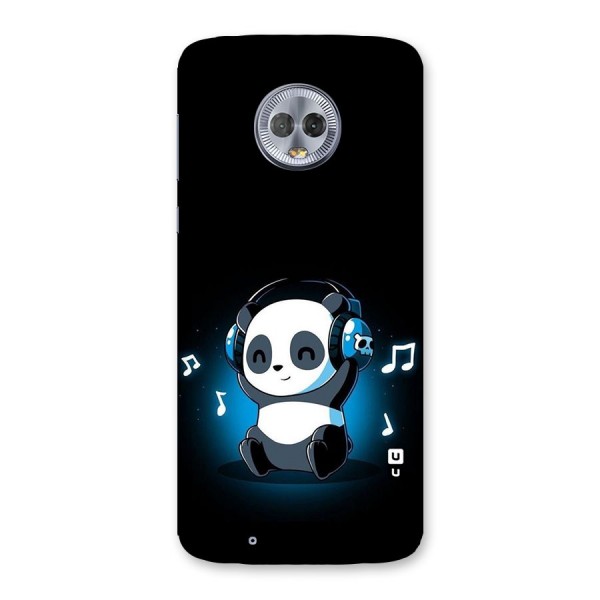 Adorable Panda Enjoying Music Back Case for Moto G6