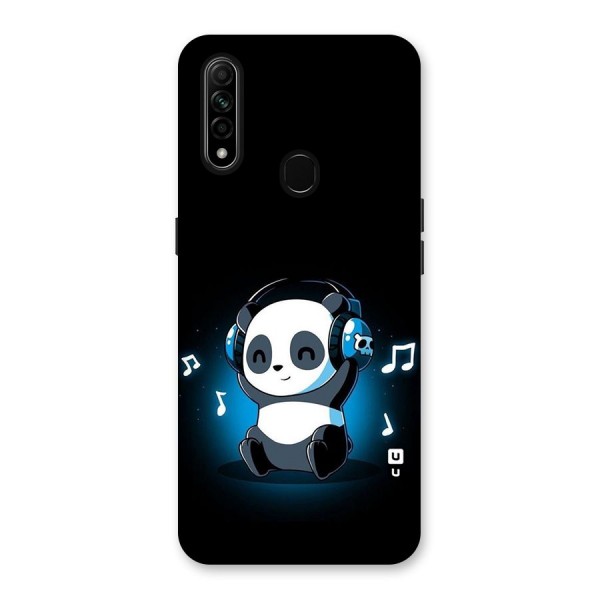 Adorable Panda Enjoying Music Back Case for Oppo A31