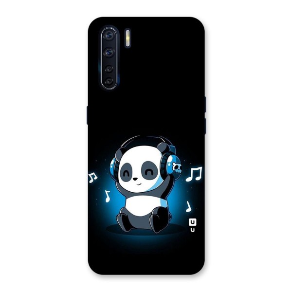 Adorable Panda Enjoying Music Back Case for Oppo F15