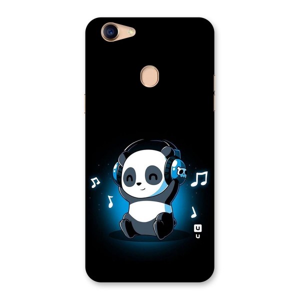 Adorable Panda Enjoying Music Back Case for Oppo F5