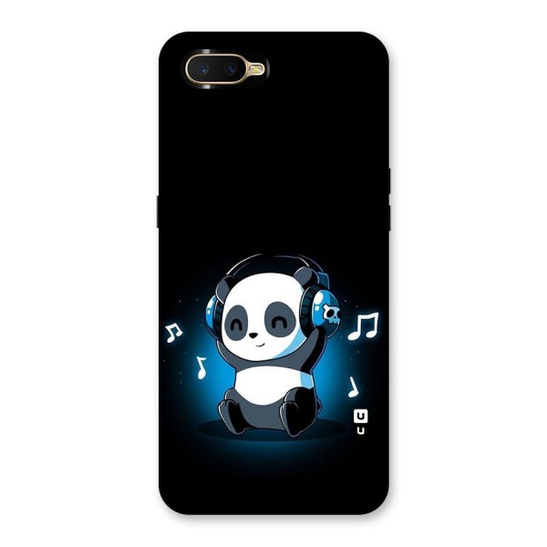 Adorable Panda Enjoying Music Back Case for Oppo K1