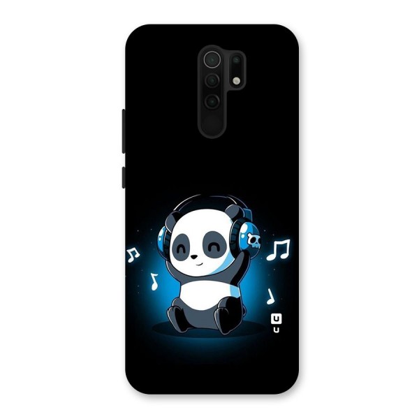 Adorable Panda Enjoying Music Back Case for Poco M2