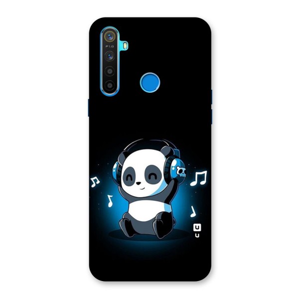 Adorable Panda Enjoying Music Back Case for Realme 5