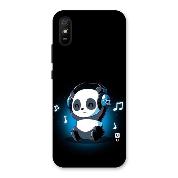 Adorable Panda Enjoying Music Back Case for Redmi 9A