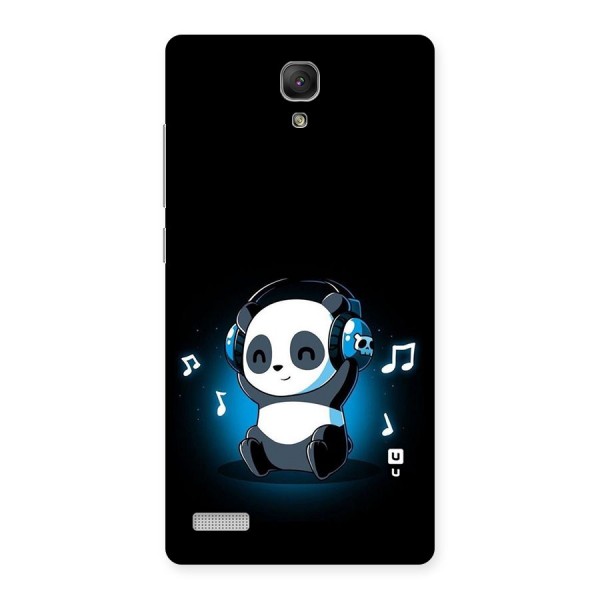 Adorable Panda Enjoying Music Back Case for Redmi Note