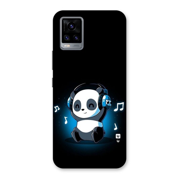 Adorable Panda Enjoying Music Back Case for Vivo V20