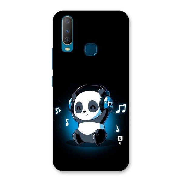 Adorable Panda Enjoying Music Back Case for Vivo Y12