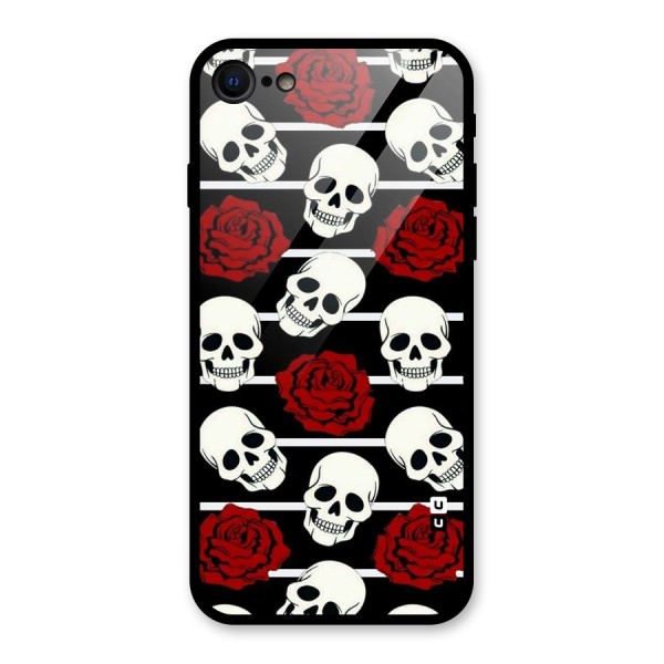 Adorable Skulls Glass Back Case for iPhone 8