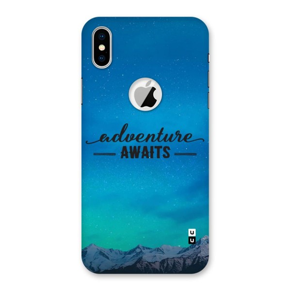 Adventure Awaits Back Case for iPhone XS Logo Cut