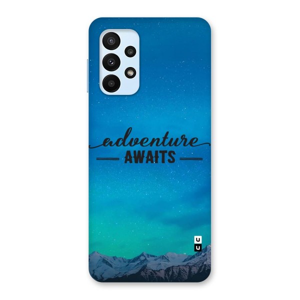 Adventure Awaits Glass Back Case for Galaxy A23