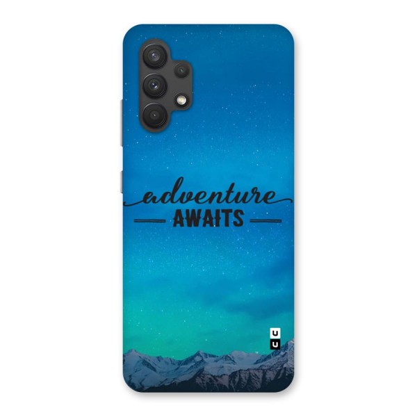 Adventure Awaits Glass Back Case for Galaxy A32