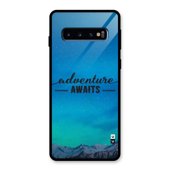 Adventure Awaits Glass Back Case for Galaxy S10