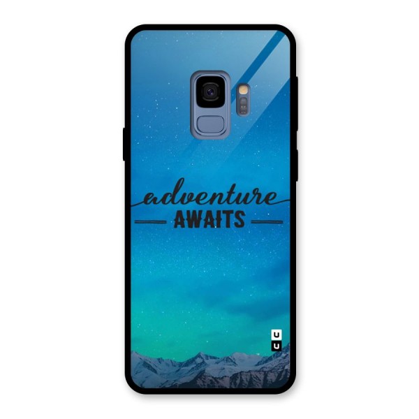 Adventure Awaits Glass Back Case for Galaxy S9