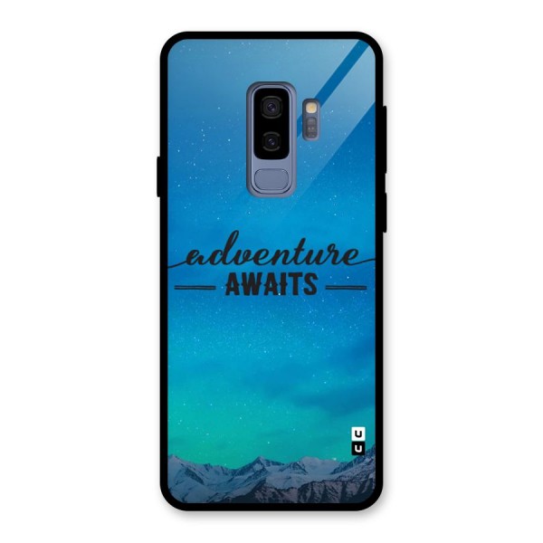 Adventure Awaits Glass Back Case for Galaxy S9 Plus