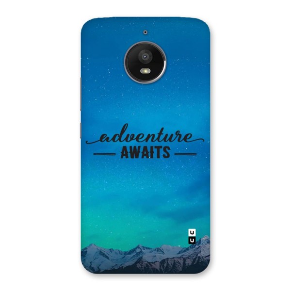 Adventure Awaits Back Case for Moto E4 Plus