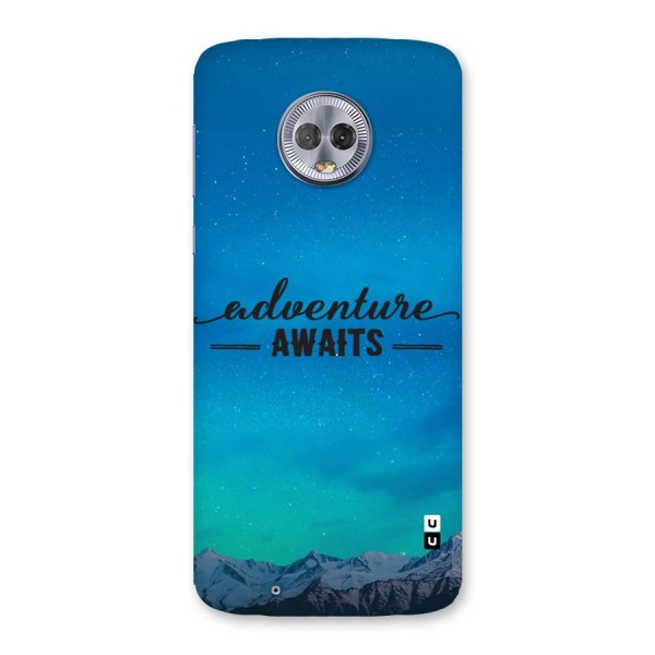 Adventure Awaits Back Case for Moto G6