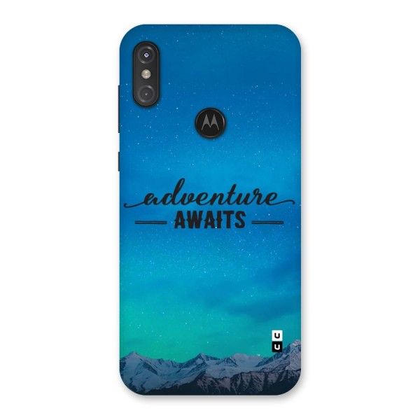 Adventure Awaits Back Case for Motorola One Power