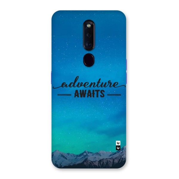 Adventure Awaits Glass Back Case for Oppo F11 Pro