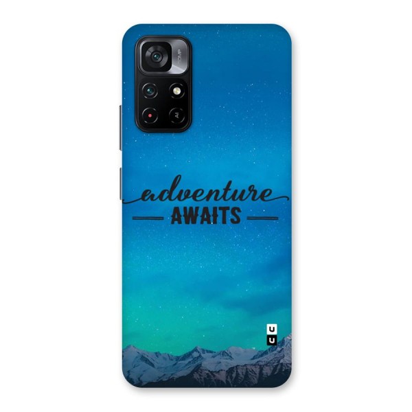 Adventure Awaits Glass Back Case for Poco M4 Pro 5G