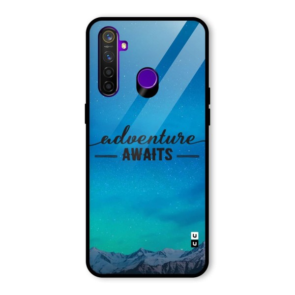Adventure Awaits Glass Back Case for Realme 5 Pro